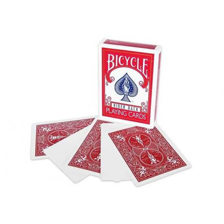 Blank Face Bicycle Red, Gaffed Cards