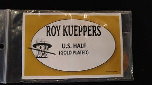 Gold-Plated US Half Dollar by Roy Kueppers